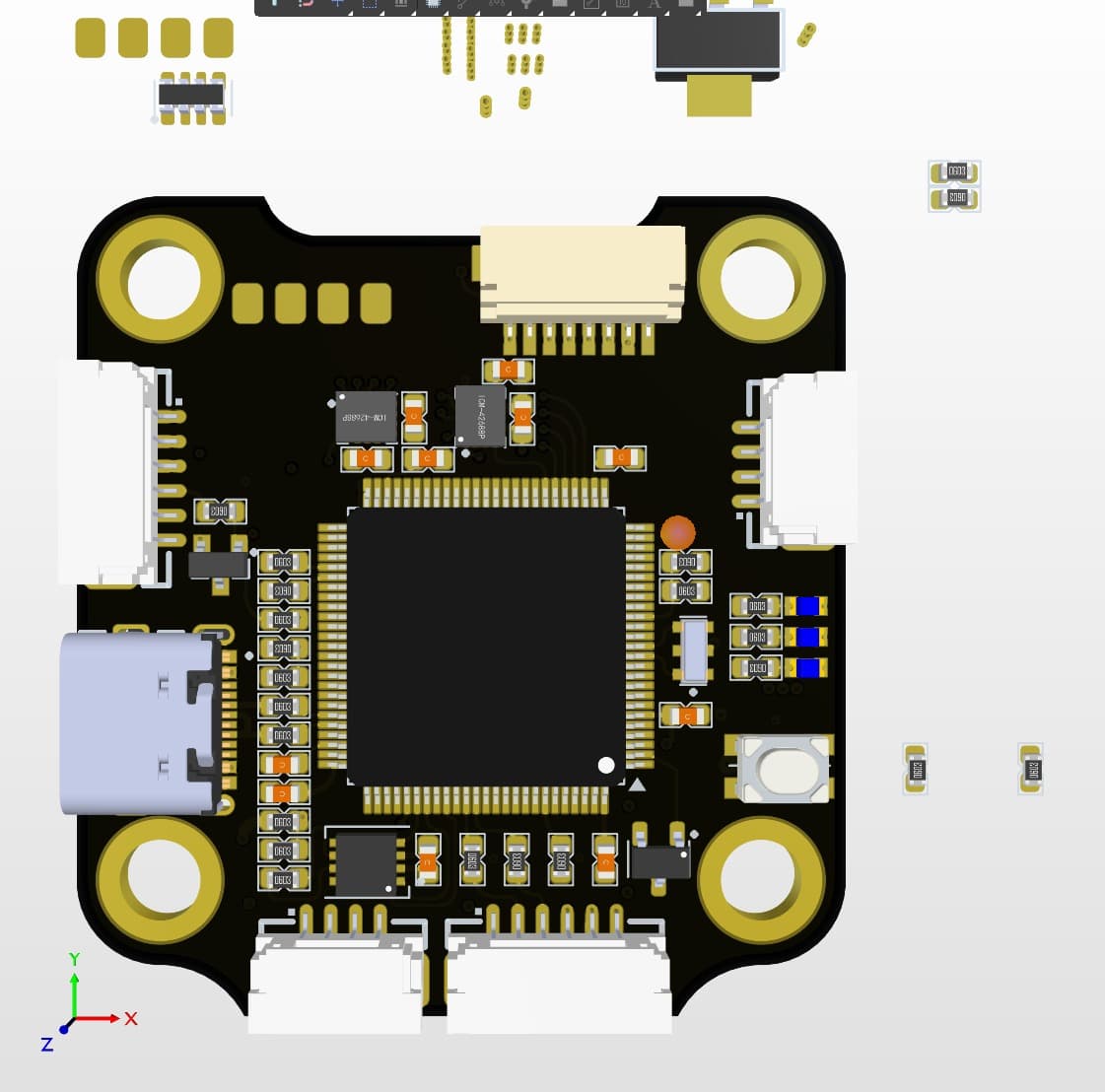 AbraPilot Nano first version drawing back side
